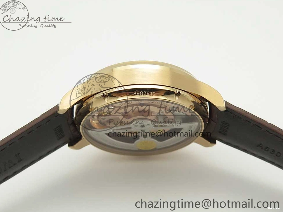 MIROTIME 0514 Portuguese Tourbillon IW5046 RG ZF Best Edition White Dial on Brown Leather Strap UrbanStyle 7144